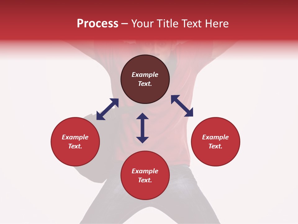 A Man With His Arms In The Air PowerPoint Template