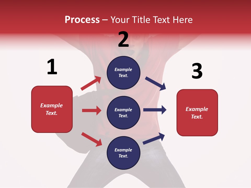 A Man With His Arms In The Air PowerPoint Template