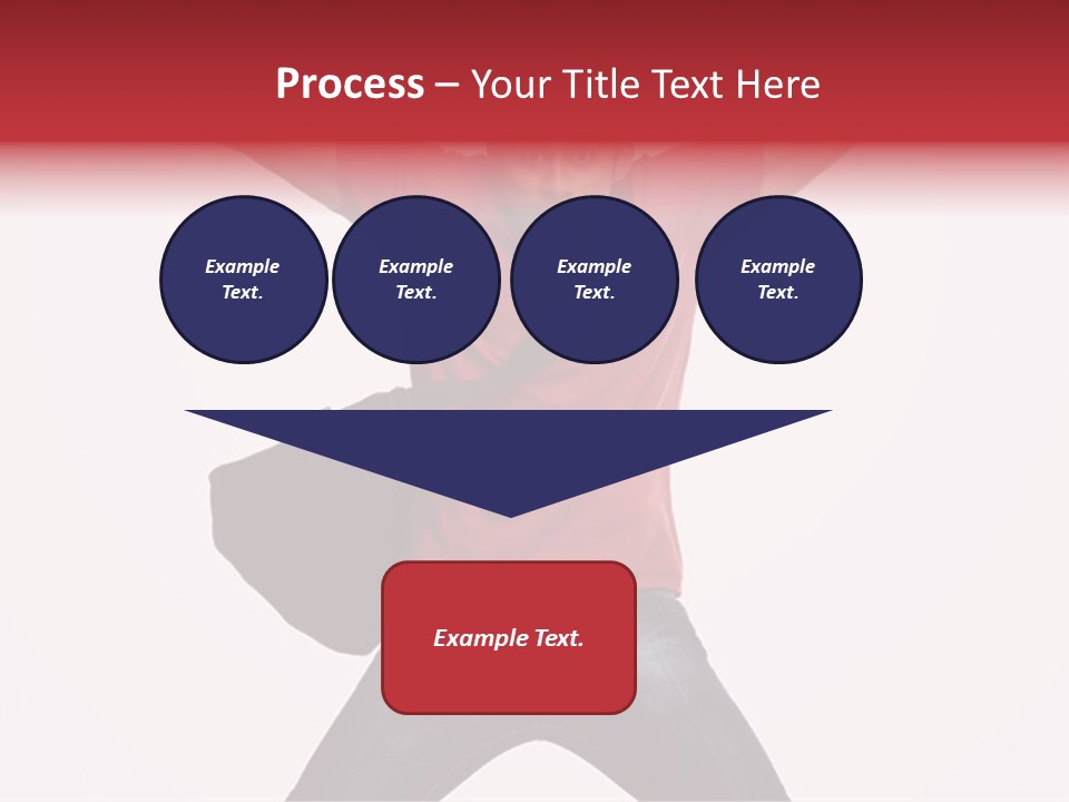 A Man With His Arms In The Air PowerPoint Template