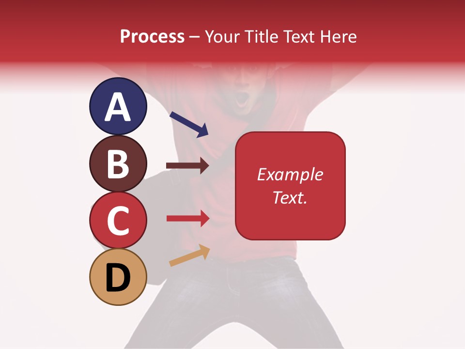 A Man With His Arms In The Air PowerPoint Template