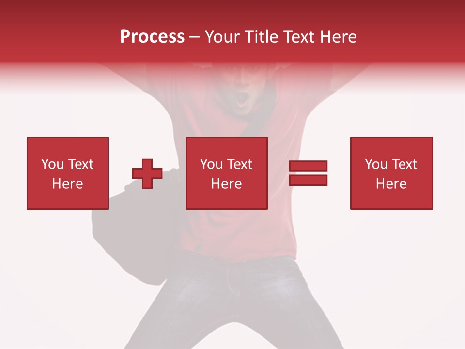 A Man With His Arms In The Air PowerPoint Template