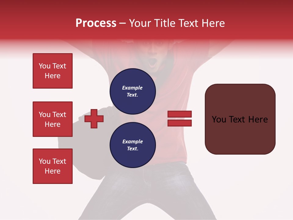 A Man With His Arms In The Air PowerPoint Template