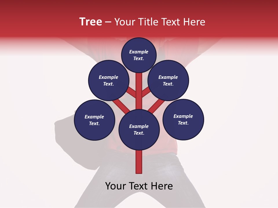 A Man With His Arms In The Air PowerPoint Template