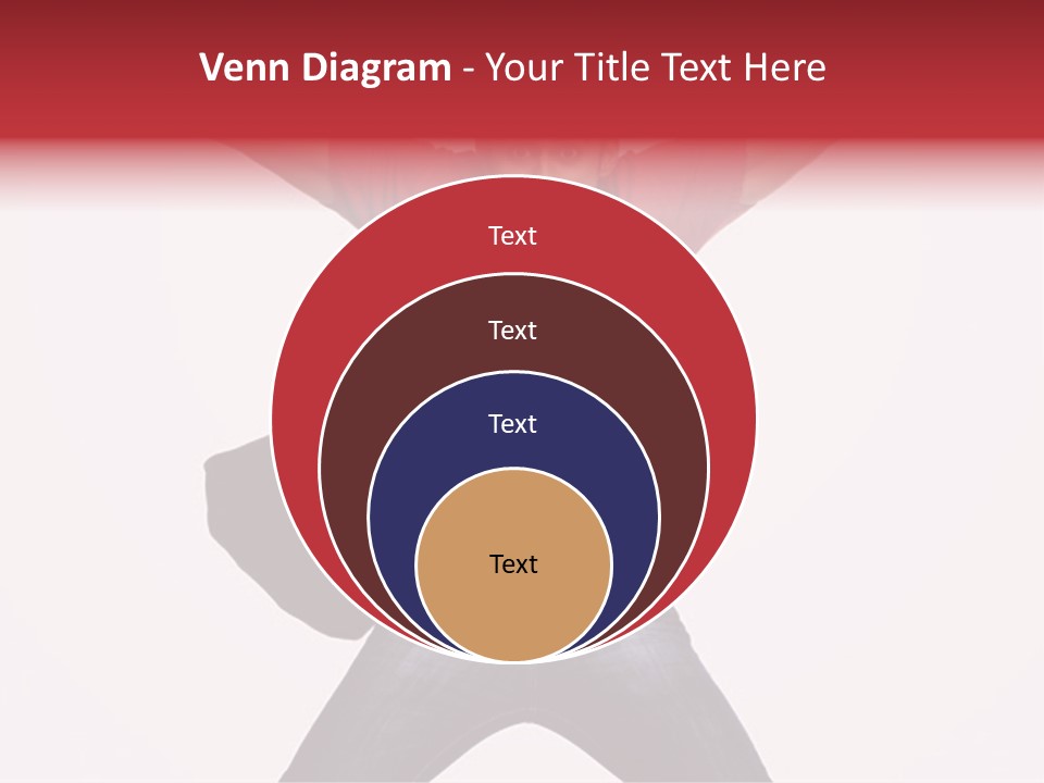 A Man With His Arms In The Air PowerPoint Template