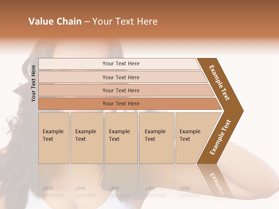 A Woman Brushing Her Teeth With A Blue Toothbrush PowerPoint Template