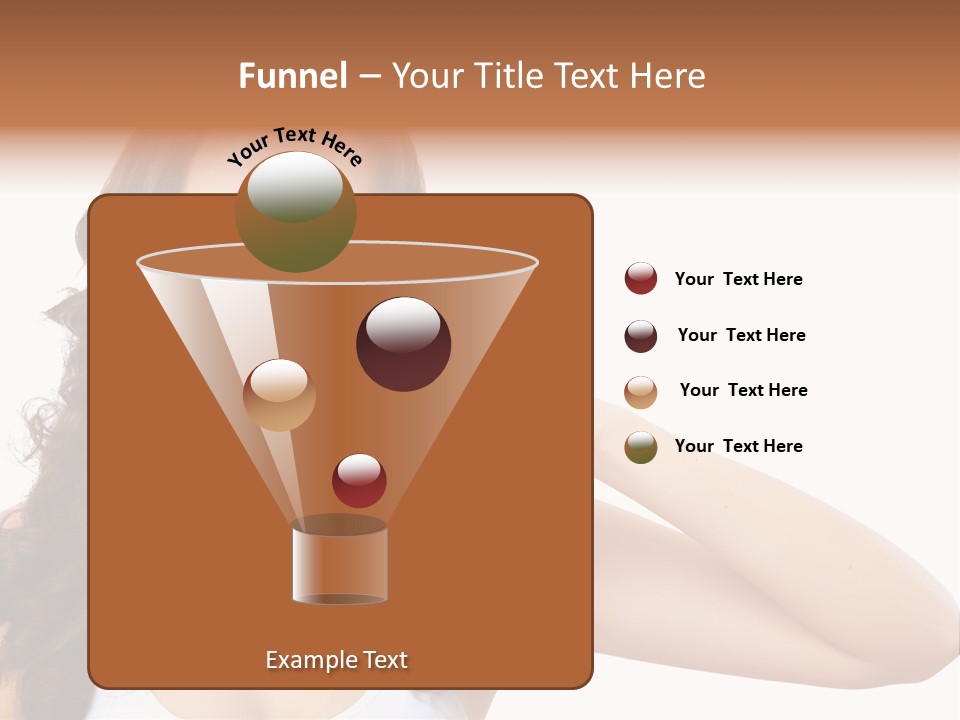 A Woman Brushing Her Teeth With A Blue Toothbrush PowerPoint Template