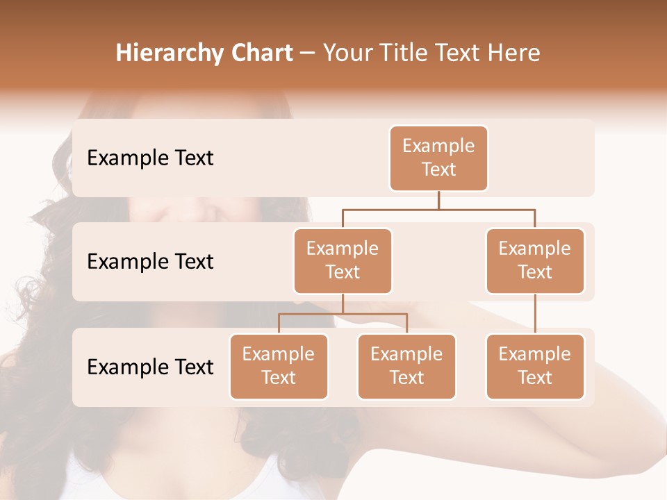A Woman Brushing Her Teeth With A Blue Toothbrush PowerPoint Template