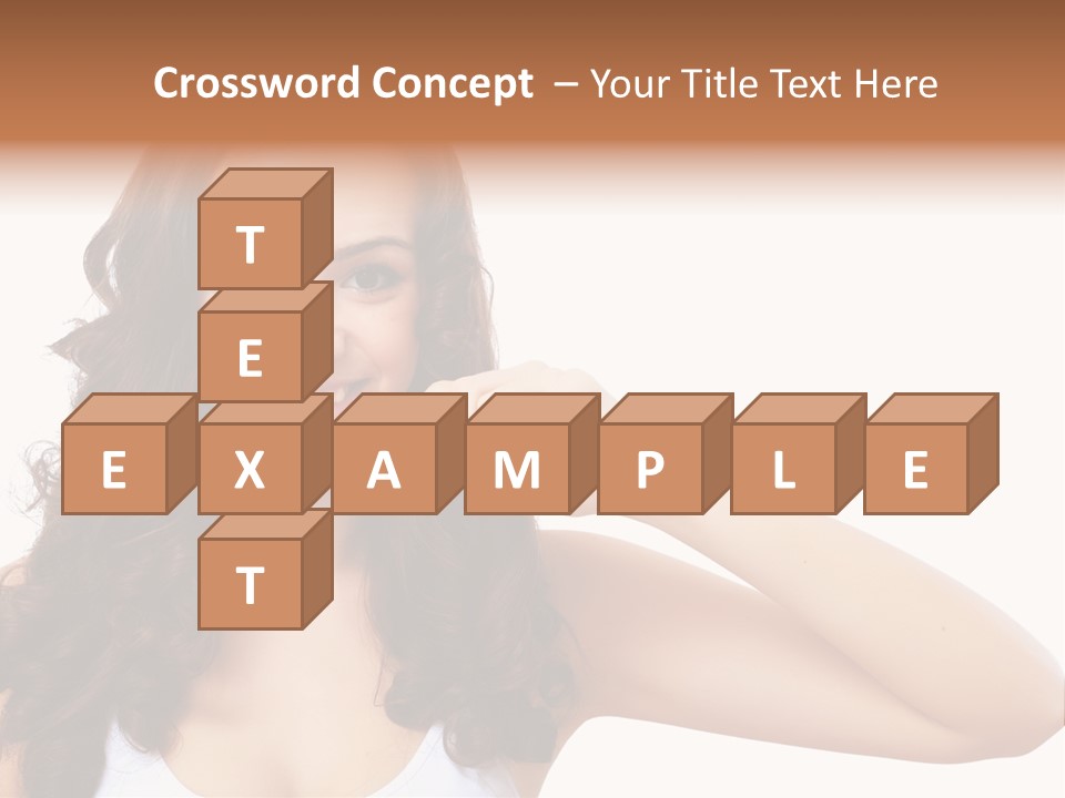 A Woman Brushing Her Teeth With A Blue Toothbrush PowerPoint Template