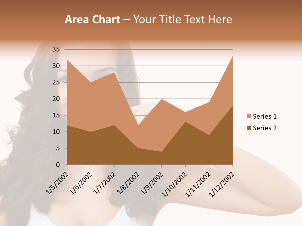 A Woman Brushing Her Teeth With A Blue Toothbrush PowerPoint Template