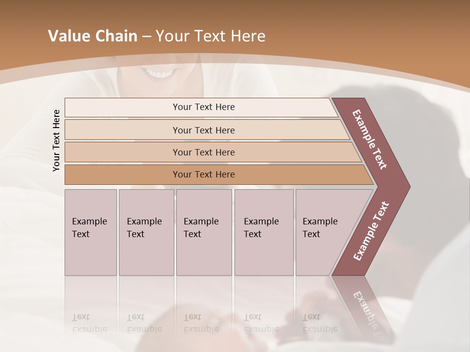 A Man And Woman Looking At A Cell Phone While Holding A Baby PowerPoint Template
