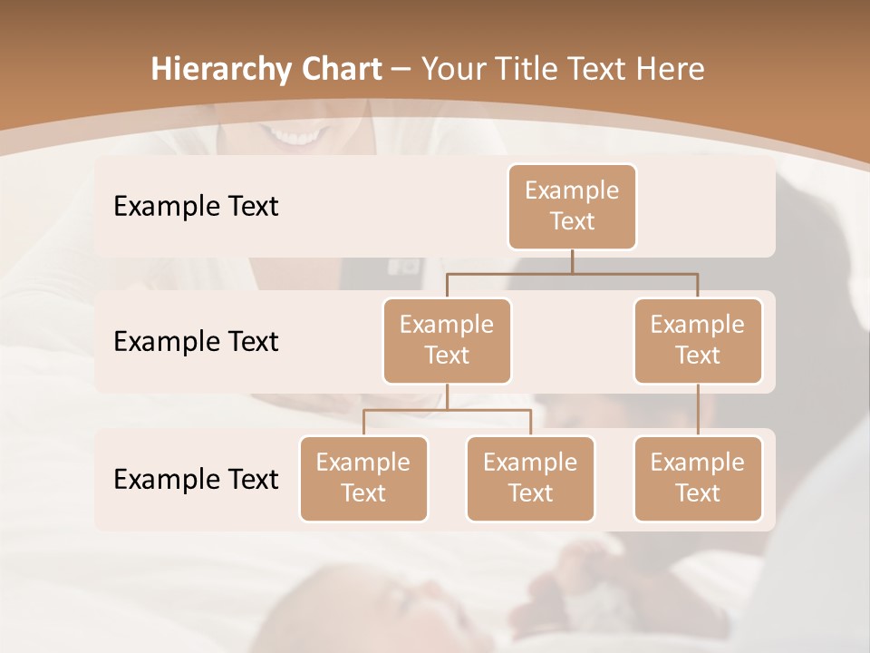 A Man And Woman Looking At A Cell Phone While Holding A Baby PowerPoint Template
