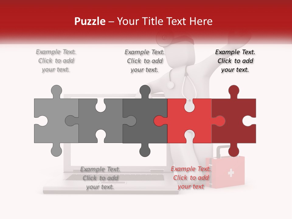 A Person With A Stethoscope On His Head Standing In Front Of A PowerPoint Template