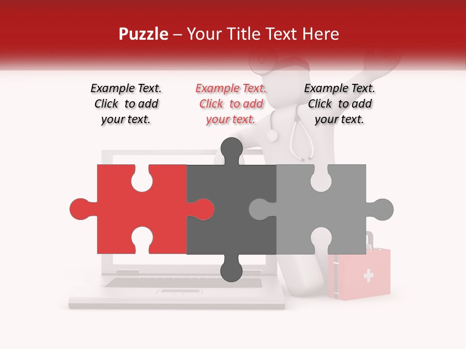 A Person With A Stethoscope On His Head Standing In Front Of A PowerPoint Template