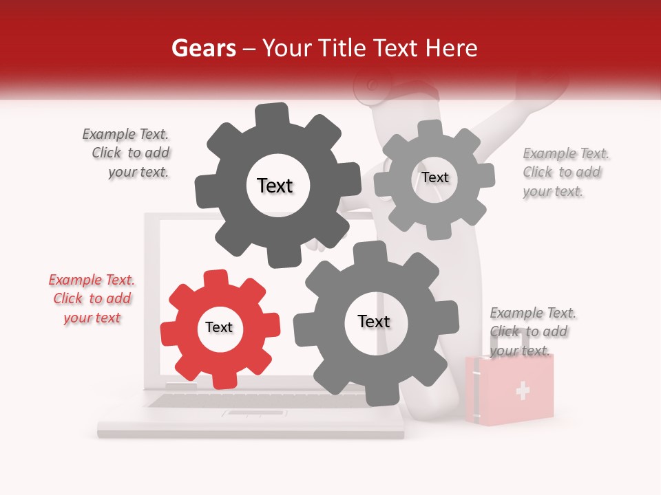 A Person With A Stethoscope On His Head Standing In Front Of A PowerPoint Template