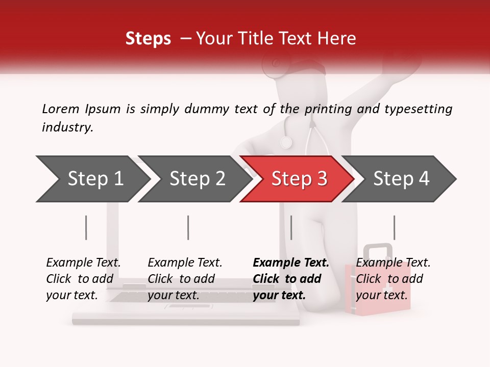 A Person With A Stethoscope On His Head Standing In Front Of A PowerPoint Template