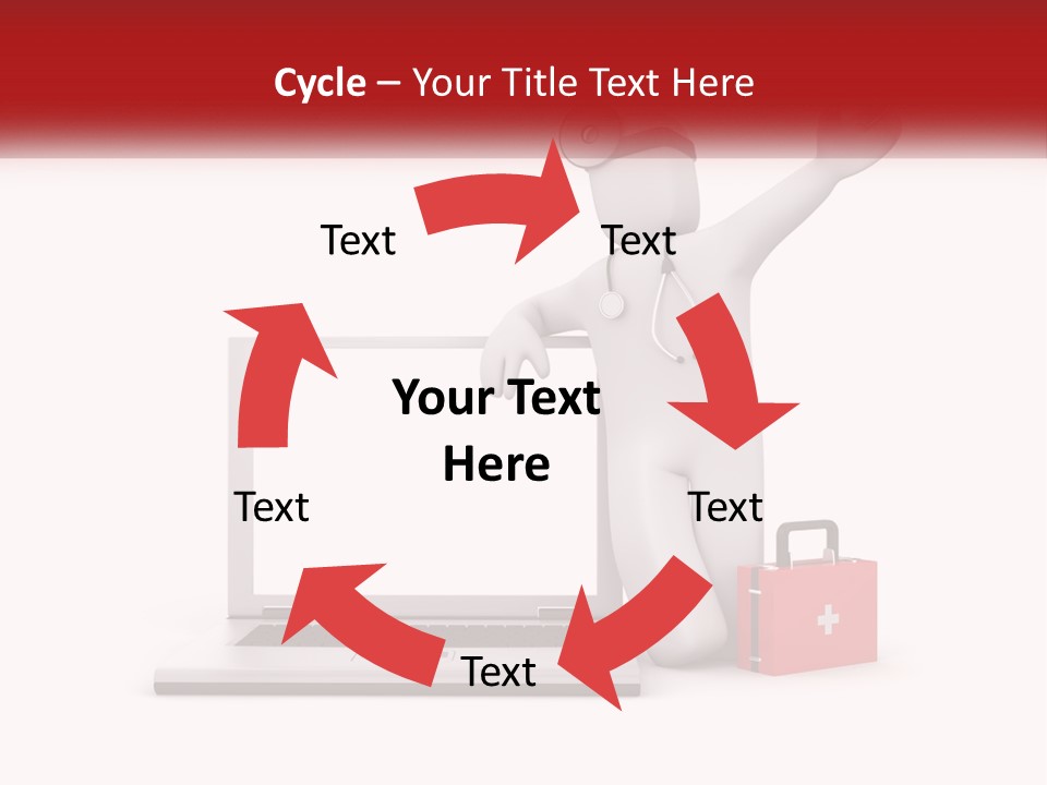 A Person With A Stethoscope On His Head Standing In Front Of A PowerPoint Template