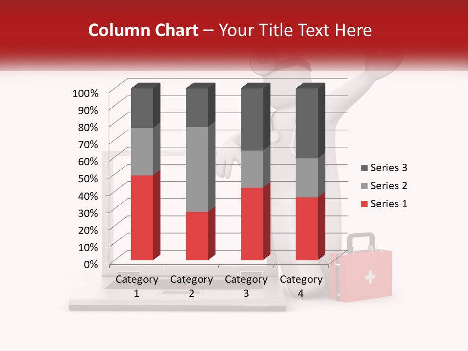 A Person With A Stethoscope On His Head Standing In Front Of A PowerPoint Template