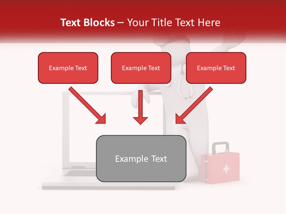 A Person With A Stethoscope On His Head Standing In Front Of A PowerPoint Template