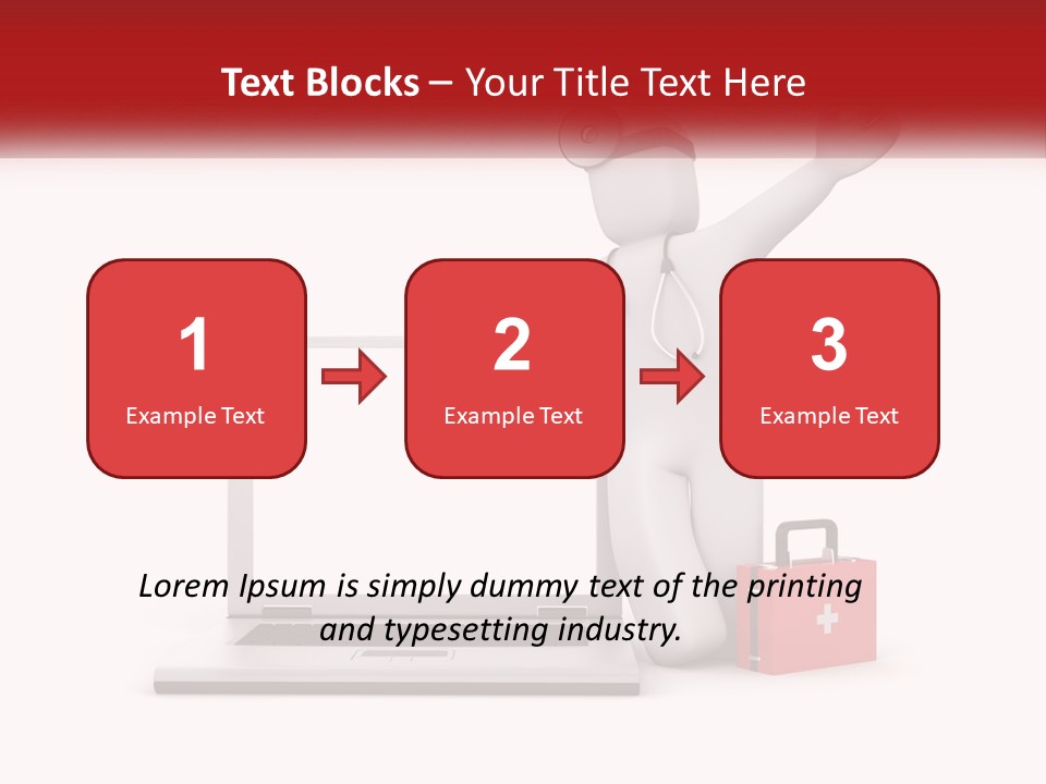 A Person With A Stethoscope On His Head Standing In Front Of A PowerPoint Template