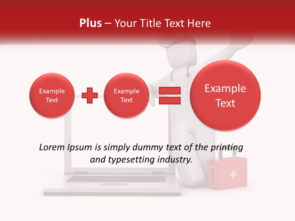 A Person With A Stethoscope On His Head Standing In Front Of A PowerPoint Template