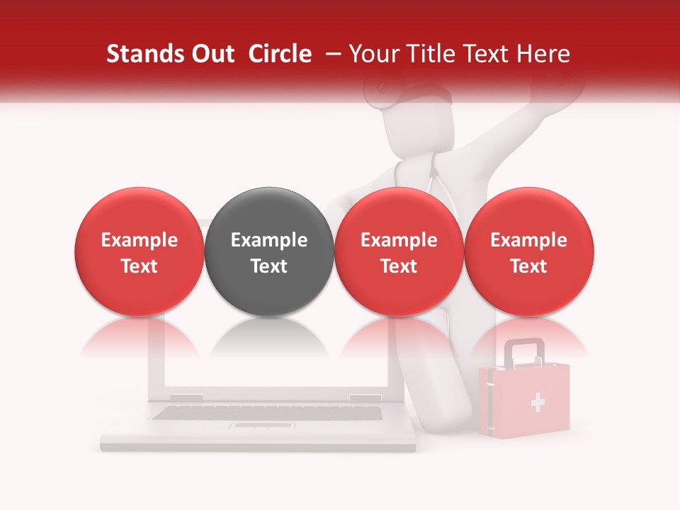 A Person With A Stethoscope On His Head Standing In Front Of A PowerPoint Template