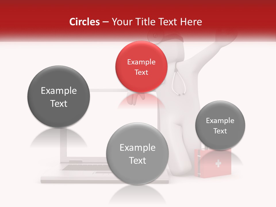 A Person With A Stethoscope On His Head Standing In Front Of A PowerPoint Template