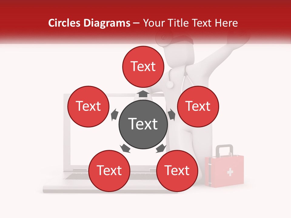 A Person With A Stethoscope On His Head Standing In Front Of A PowerPoint Template