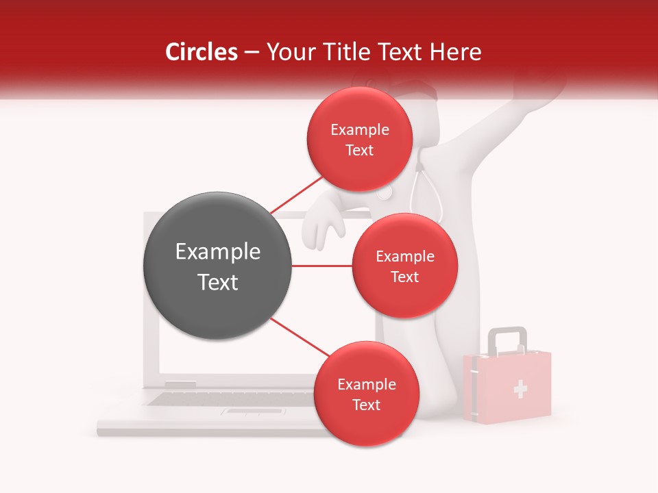 A Person With A Stethoscope On His Head Standing In Front Of A PowerPoint Template