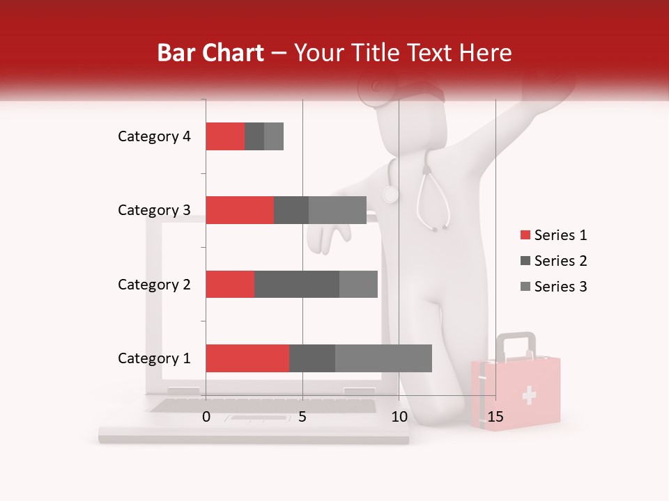 A Person With A Stethoscope On His Head Standing In Front Of A PowerPoint Template