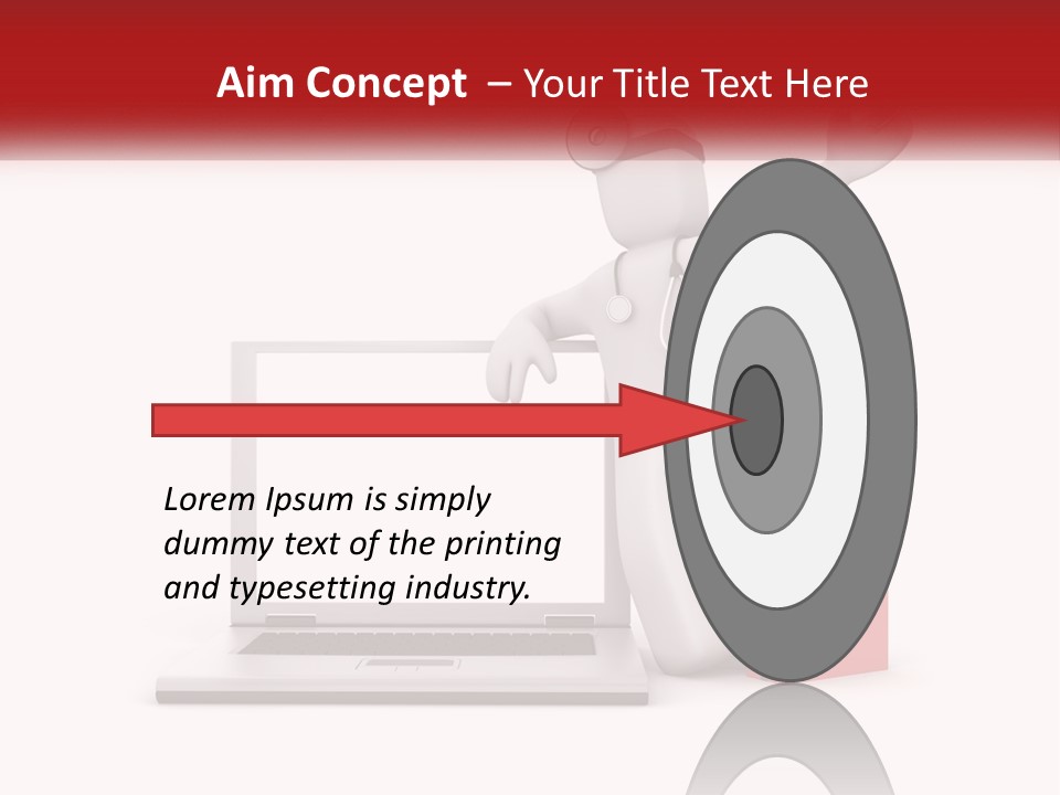 A Person With A Stethoscope On His Head Standing In Front Of A PowerPoint Template