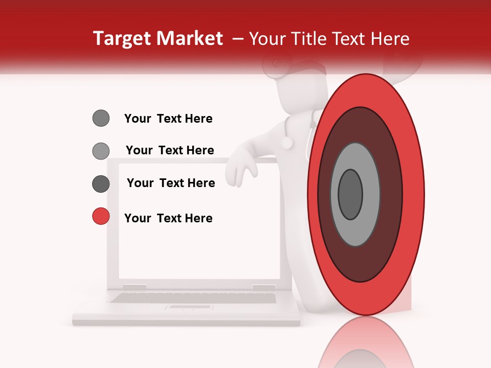 A Person With A Stethoscope On His Head Standing In Front Of A PowerPoint Template