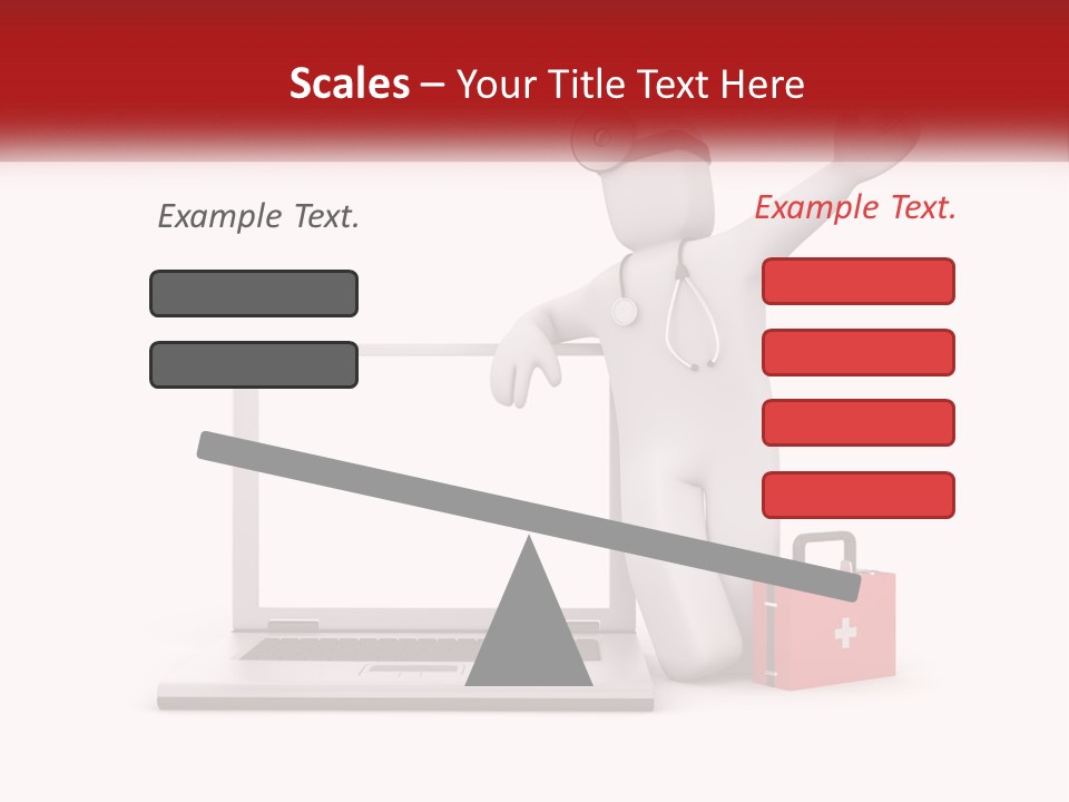 A Person With A Stethoscope On His Head Standing In Front Of A PowerPoint Template