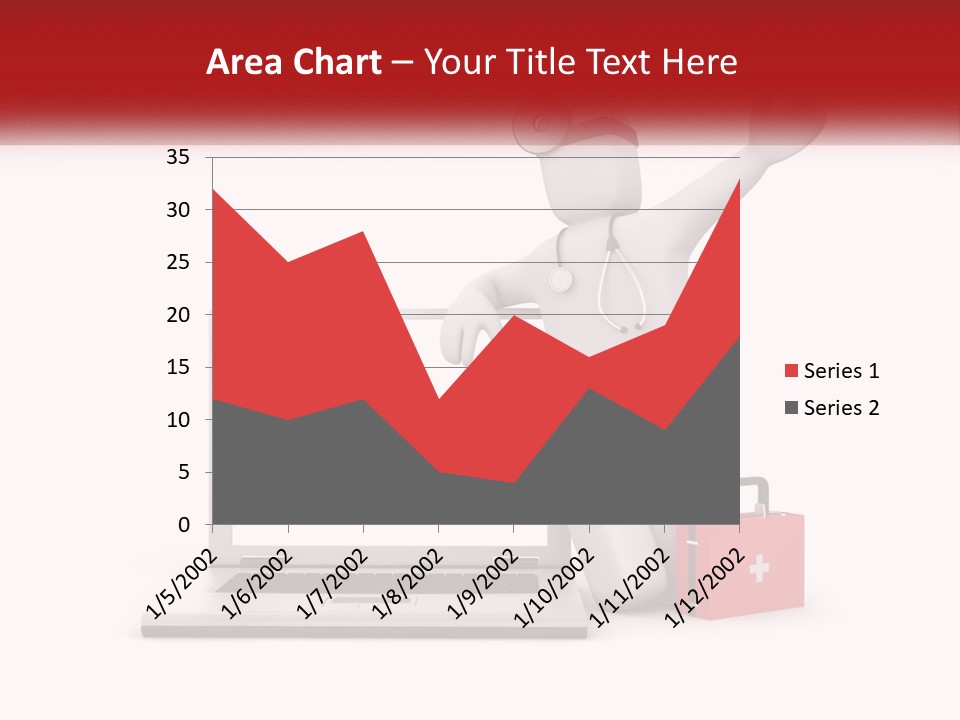 A Person With A Stethoscope On His Head Standing In Front Of A PowerPoint Template