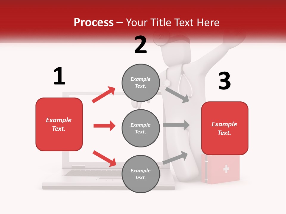 A Person With A Stethoscope On His Head Standing In Front Of A PowerPoint Template