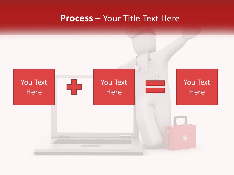 A Person With A Stethoscope On His Head Standing In Front Of A PowerPoint Template