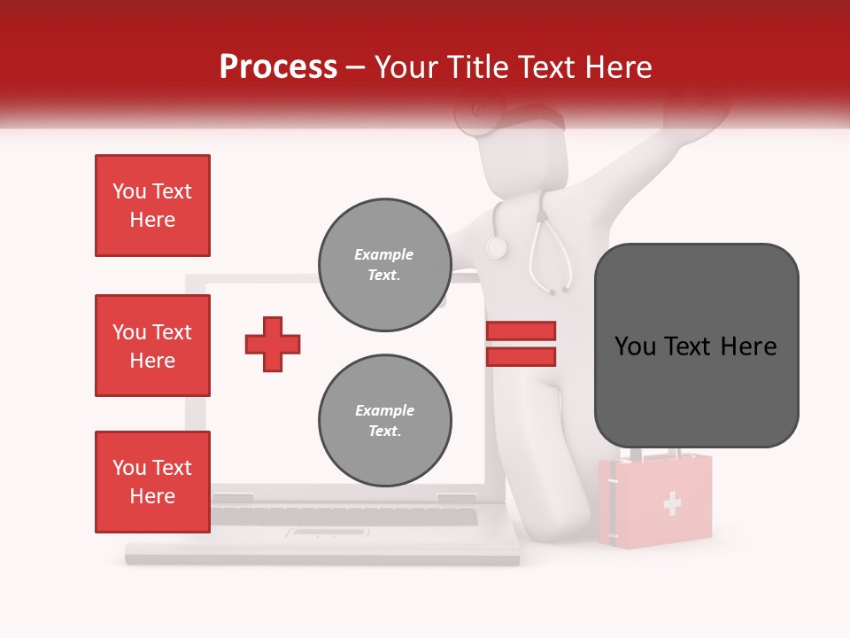 A Person With A Stethoscope On His Head Standing In Front Of A PowerPoint Template