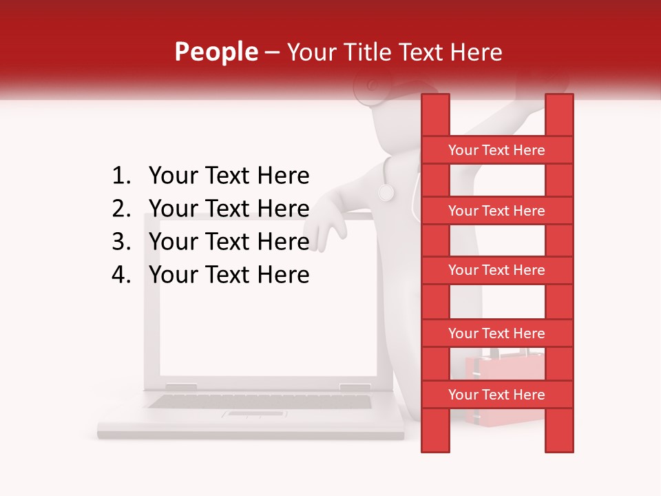 A Person With A Stethoscope On His Head Standing In Front Of A PowerPoint Template