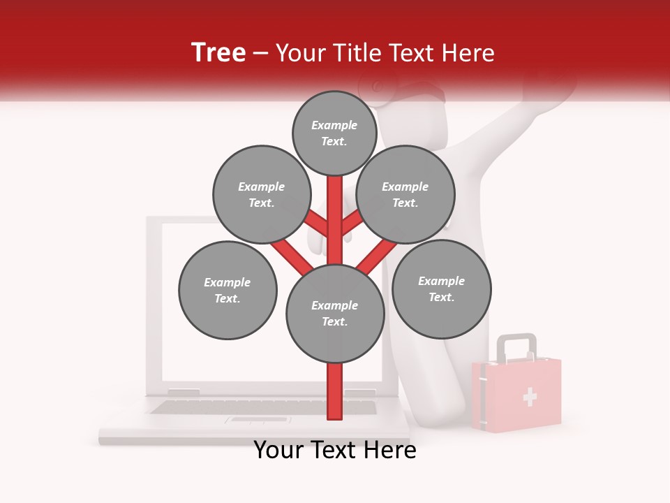 A Person With A Stethoscope On His Head Standing In Front Of A PowerPoint Template