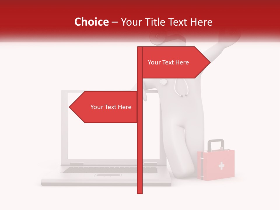 A Person With A Stethoscope On His Head Standing In Front Of A PowerPoint Template