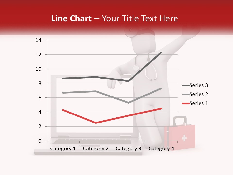 A Person With A Stethoscope On His Head Standing In Front Of A PowerPoint Template