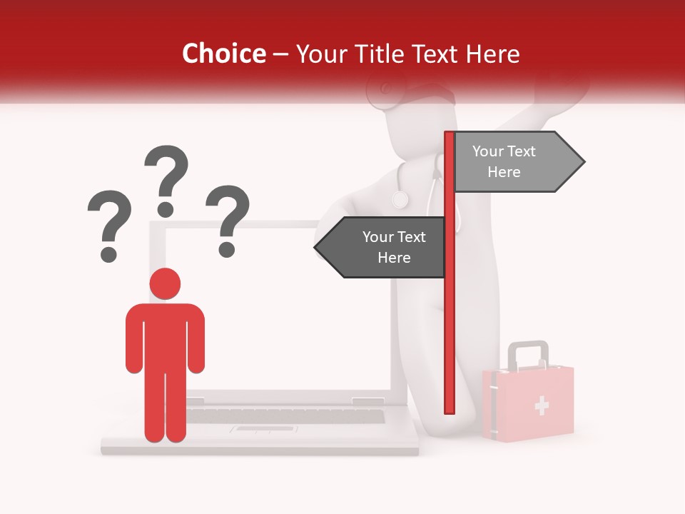 A Person With A Stethoscope On His Head Standing In Front Of A PowerPoint Template