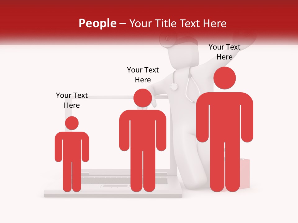 A Person With A Stethoscope On His Head Standing In Front Of A PowerPoint Template