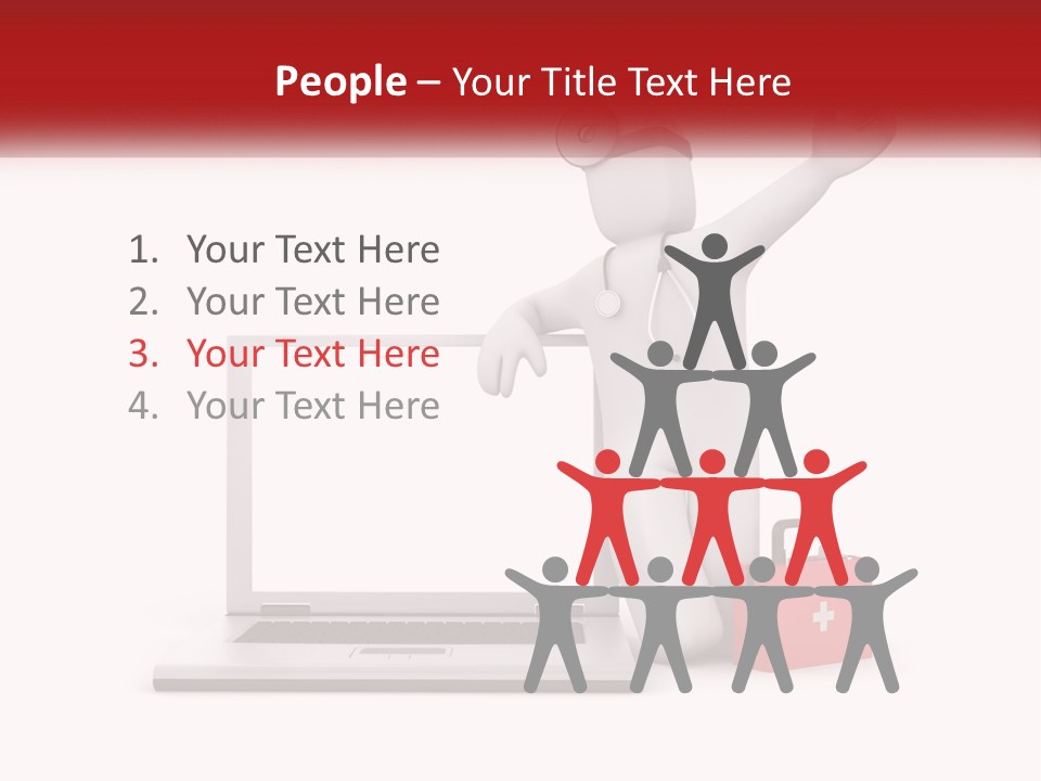 A Person With A Stethoscope On His Head Standing In Front Of A PowerPoint Template