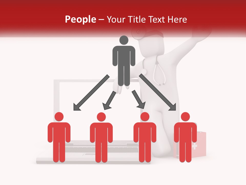 A Person With A Stethoscope On His Head Standing In Front Of A PowerPoint Template