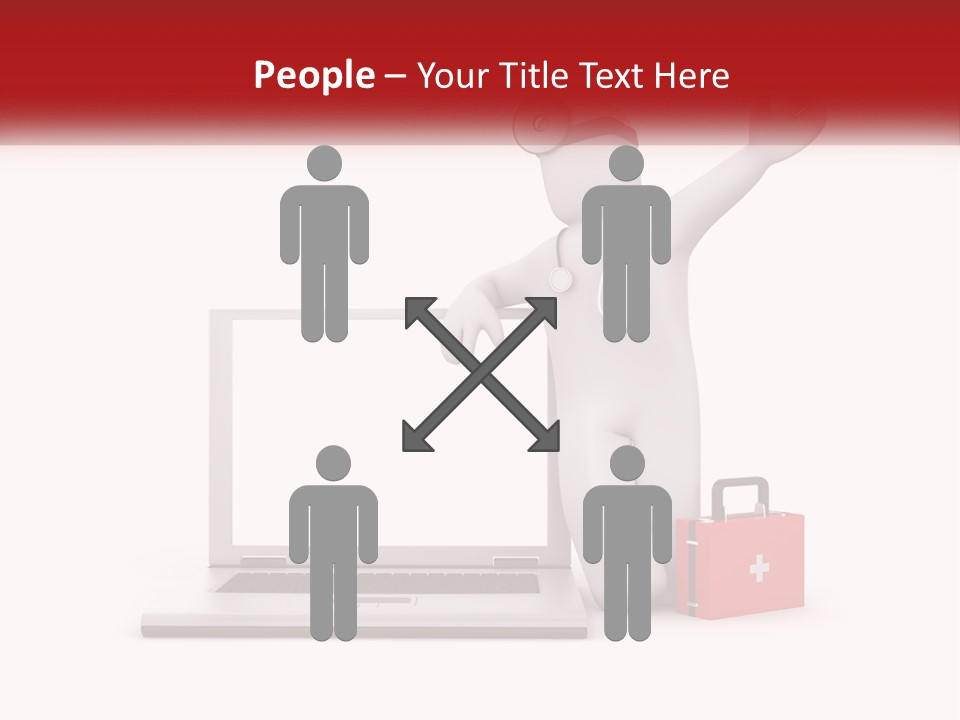 A Person With A Stethoscope On His Head Standing In Front Of A PowerPoint Template