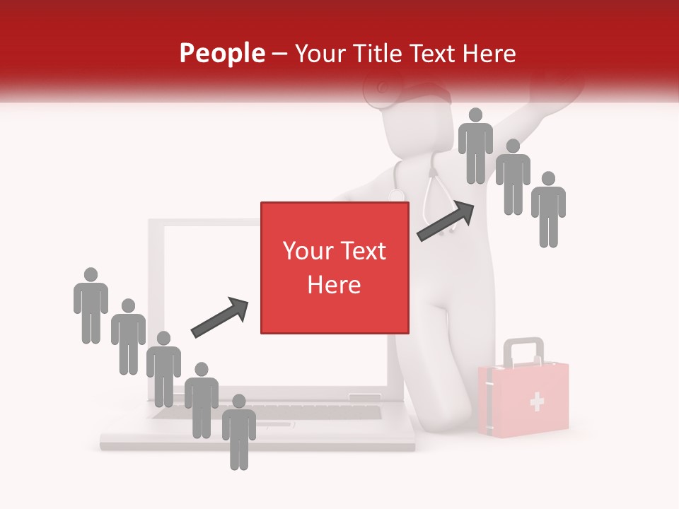 A Person With A Stethoscope On His Head Standing In Front Of A PowerPoint Template