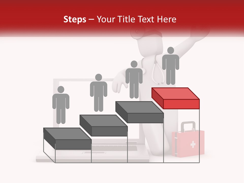 A Person With A Stethoscope On His Head Standing In Front Of A PowerPoint Template