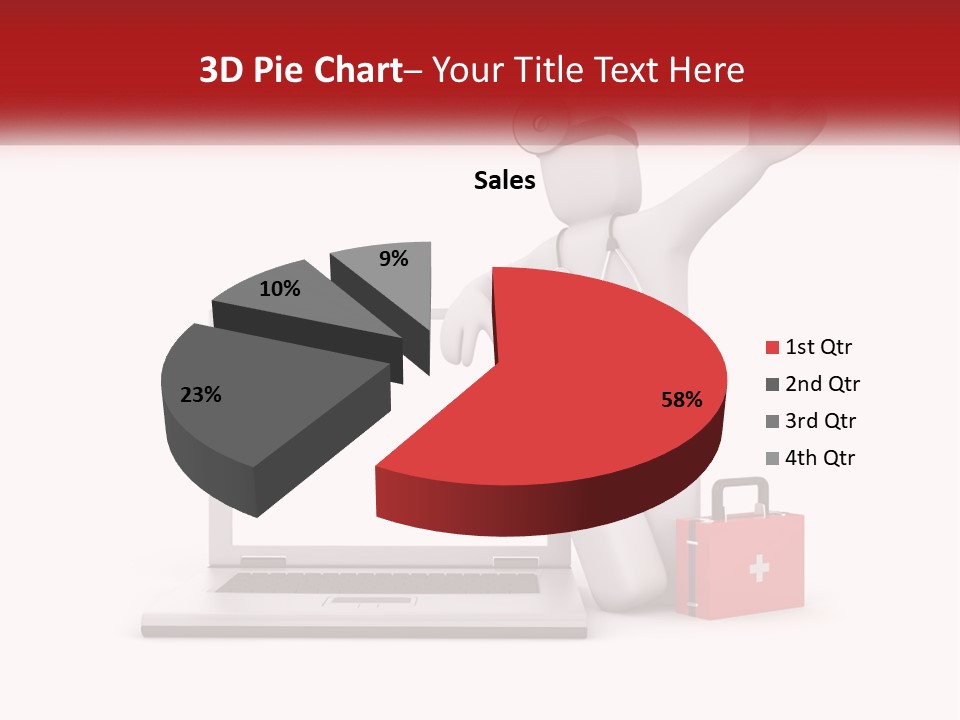 A Person With A Stethoscope On His Head Standing In Front Of A PowerPoint Template