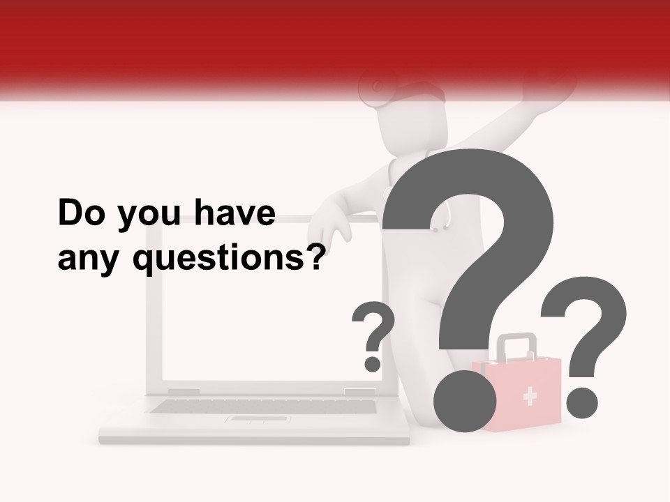 A Person With A Stethoscope On His Head Standing In Front Of A PowerPoint Template