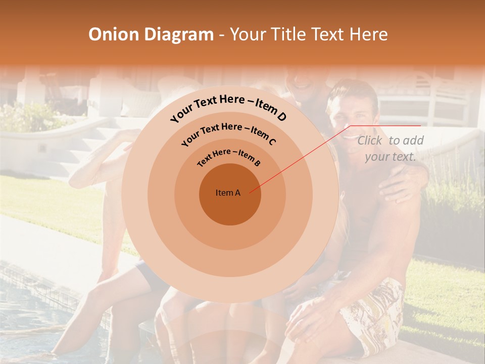 A Family Is Posing For A Picture In Front Of A House PowerPoint Template